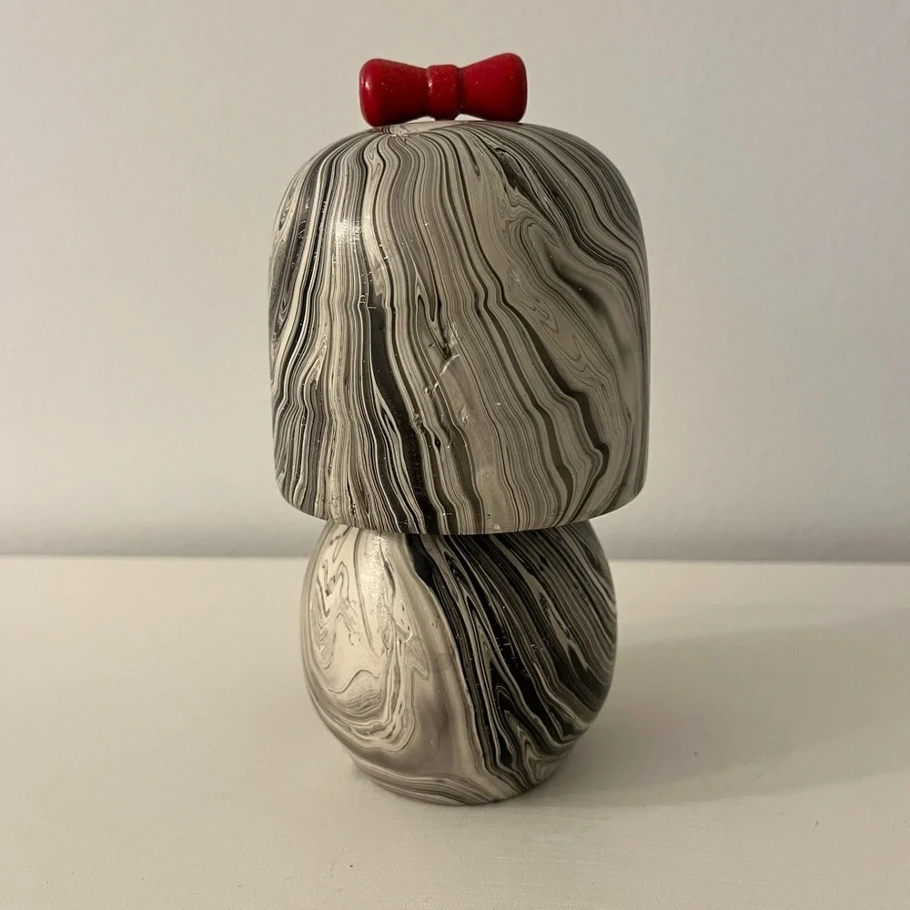 Vintage Wooden Kokeshi Japanese Doll Hand Painted - Picture 2 of 7